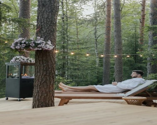 Persoană relaxându-se